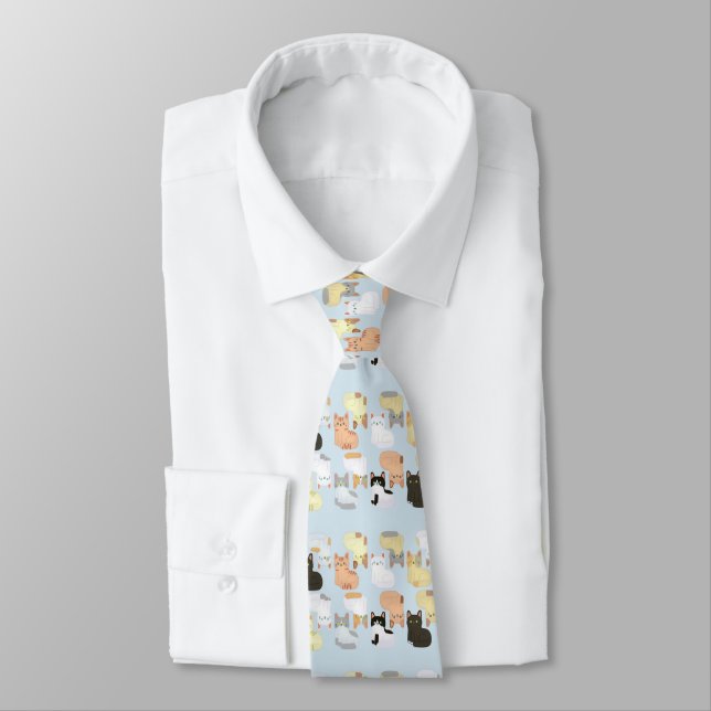 Patterns Cat Tie (Tied)