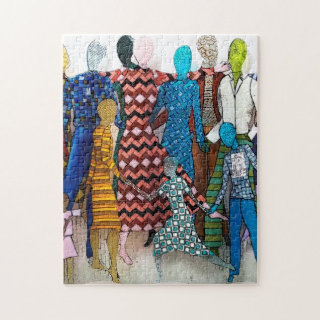 Patterns dancing barefoot jigsaw puzzle (Vertical)