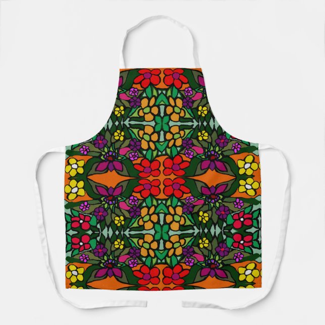 patterns  floral apron (Front)