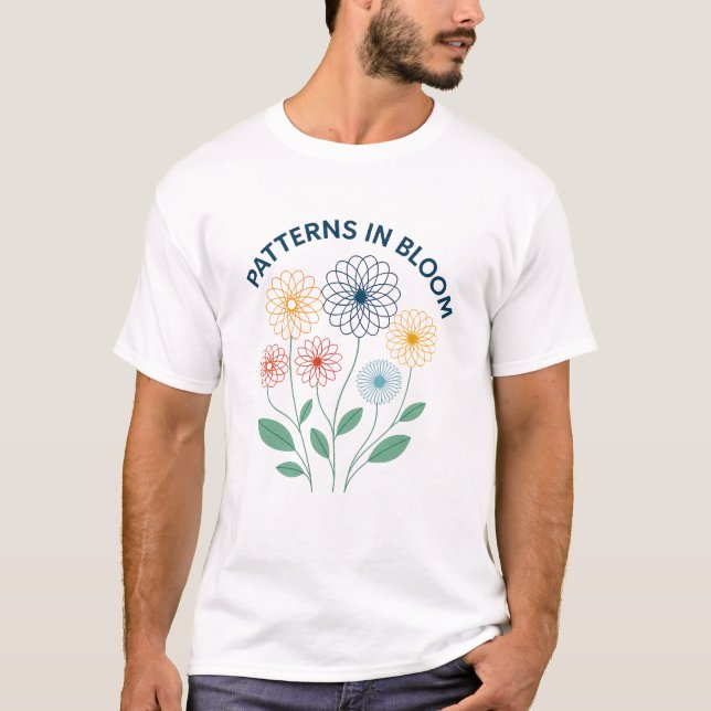 Patterns In Bloom Floral Lights T-Shirt (Front)