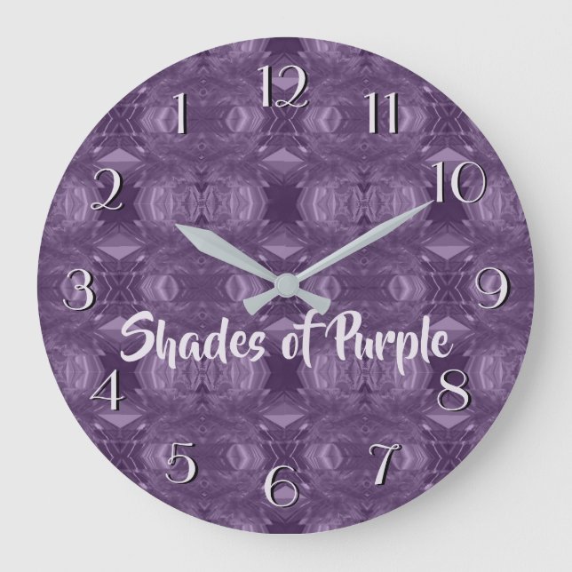 Patterns in Purples Backward Clock (Front)
