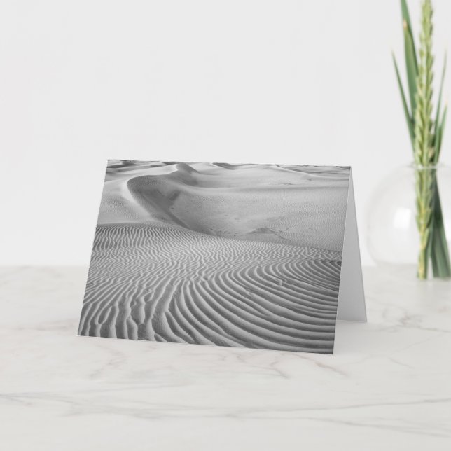 Patterns In The Sand Dunes Card (Front)