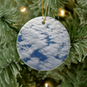 Patterns in the Sky by Shirley Taylor Ceramic Ornament