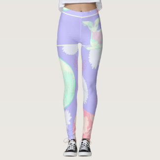 Patterns Japanese Chat & Chrysanthemum Leggings
