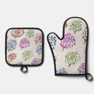 Patterns of Creation Oven Mitt & Pot Holder Set
