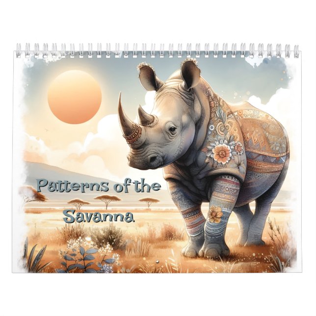 Patterns of the Savanna Grasslands Calendar (Cover)