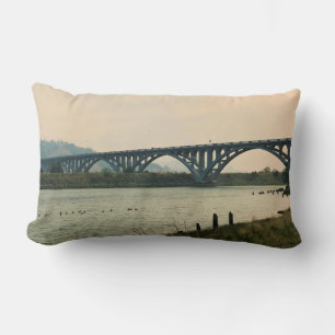 Patterson Bridge, Gold Beach, Oregon Lumbar Cushion