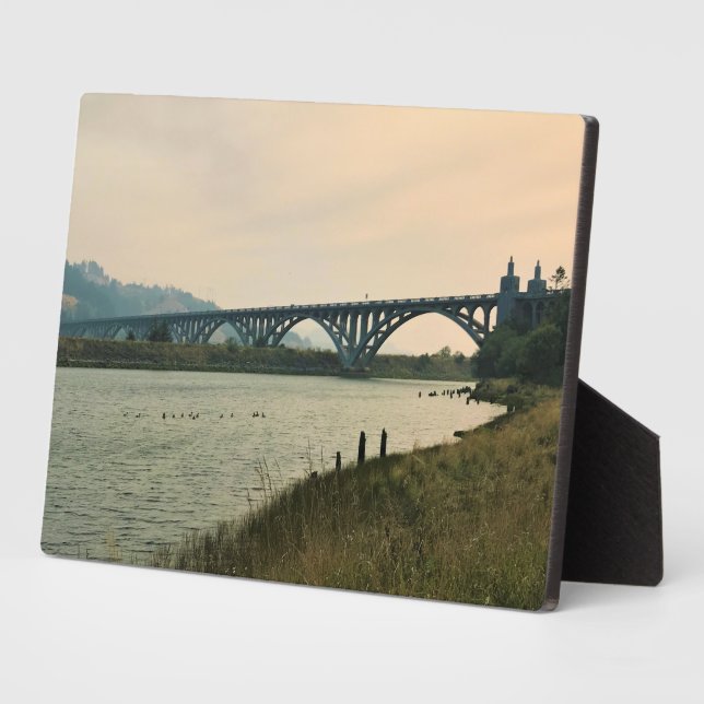 Patterson Bridge, Gold Beach, Oregon Plaque (Side)