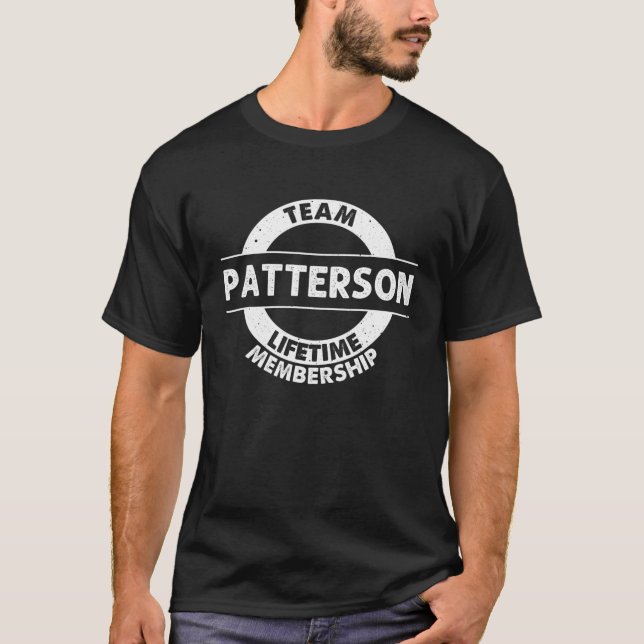 PATTERSON Gift Funny Surname Family Tree Birthday T-Shirt (Front)