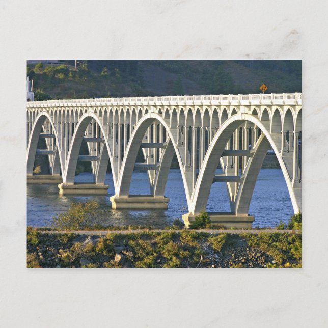 Patterson Memorial Bridge highway 101 over Postcard (Front)