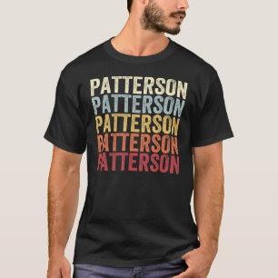 Patterson New York Patterson NY Retro Vintage Text T-Shirt