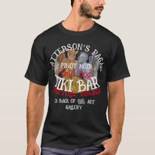 PATTERSON'S PAGAN Pinot Noir Chilli Dog TIKI Bar V T-Shirt
