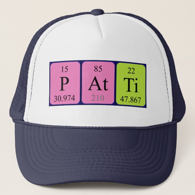Patti periodic table name hat (Front)
