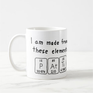 Patti periodic table name mug