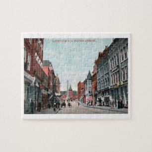 Patton Ave., Asheville, North Carolina Vintage  Jigsaw Puzzle