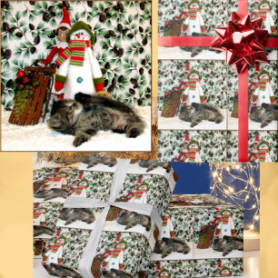 Patton's Christmas - Cat / Kitten Wrapping Paper