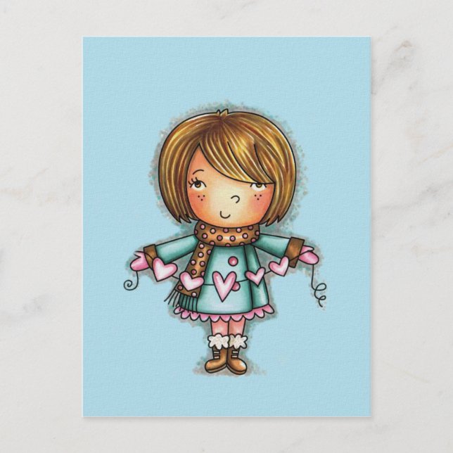 Patty Hearts Postcard (Front)