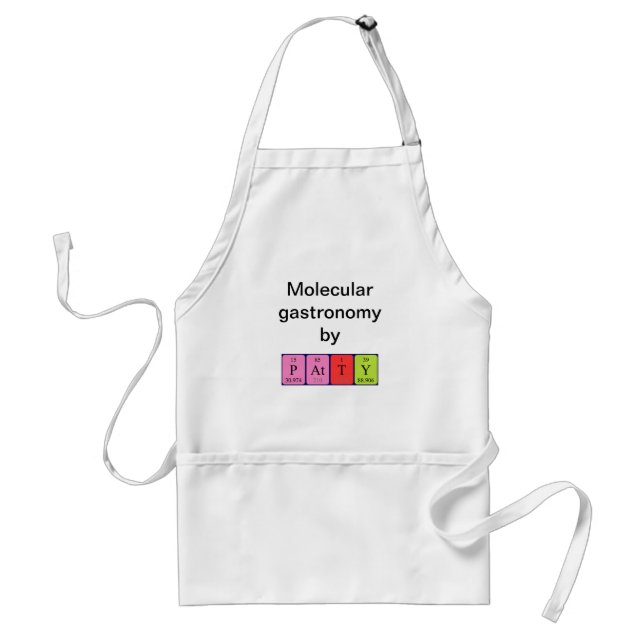 Patty periodic table name apron (Front)