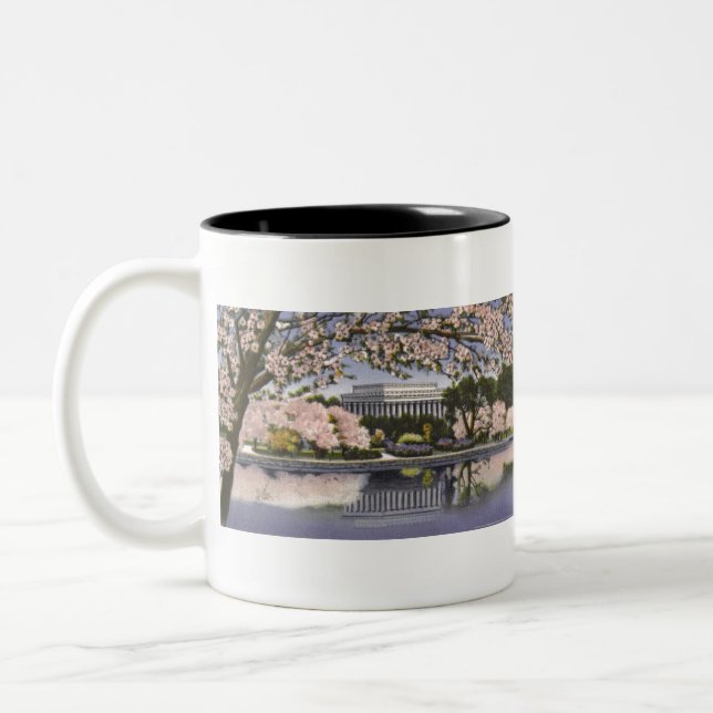 PAU44 Lincoln Memorial.tif Two-Tone Coffee Mug (Left)