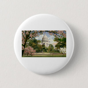 PAU46 US Capitol.tif 6 Cm Round Badge