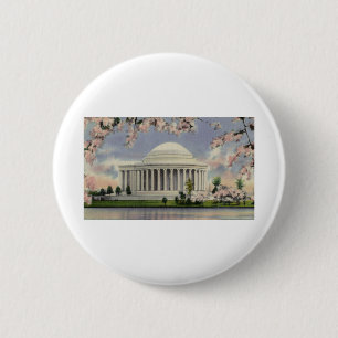 PAU47 Jefferson Memorial 1.tif 6 Cm Round Badge