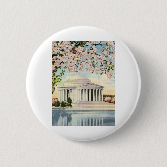 PAU49 Jefferson Memorial 3.tif 6 Cm Round Badge (Front)