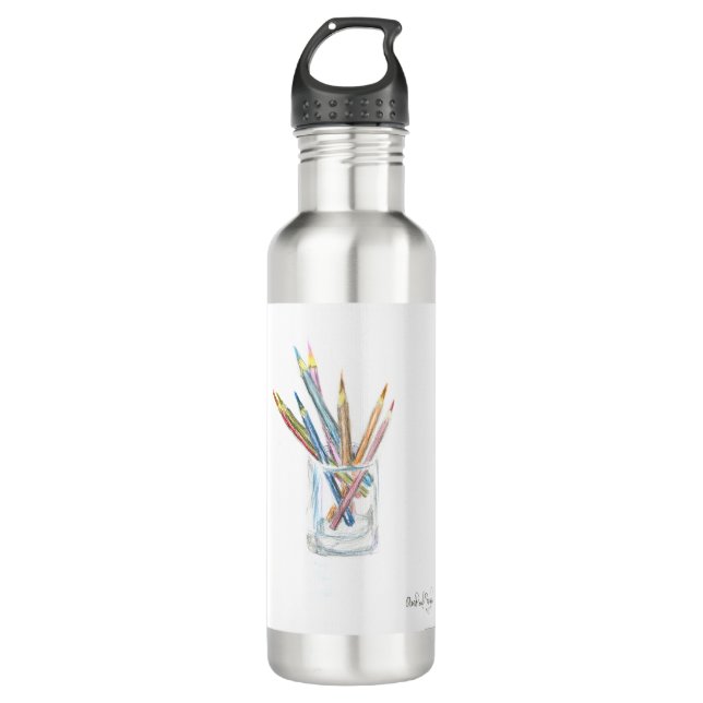 PAU50 Pencils 1.tif 710 Ml Water Bottle (Front)