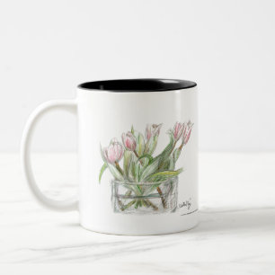 PAU58 Flower 1.tif Two-Tone Coffee Mug