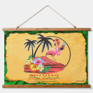  PAU  HANA TIKI LOUNGE HANGING TAPESTRY