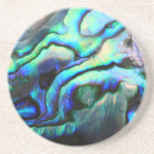 Paua abalone detail coaster