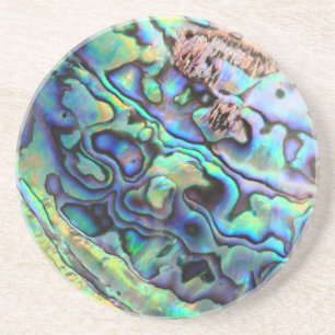 Paua abalone shell detail coaster