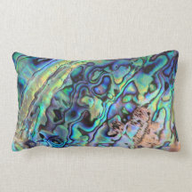 Paua abalone shell pillow