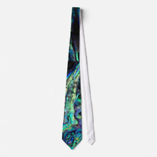 Paua abalone shell tie