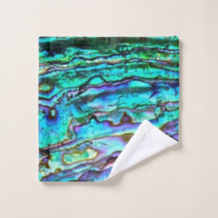 Paua Shell Abalone wash towel set
