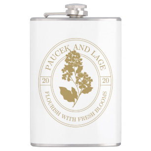 Paucek & Lage – Flourish With Fresh Blooms Hip Flask