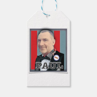 Paul Birthday Image - 60 6 Cm Round Badge Square Gift Tags