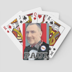 Paul Birthday Image -  60 6 Cm Round Badge Square  Playing Cards