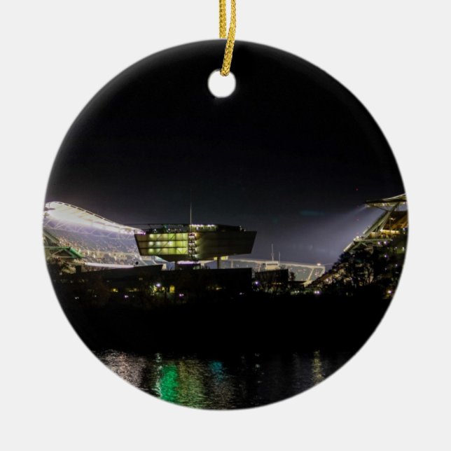 Paul Brown Stadium Ceramic Tree Decoration (Front)