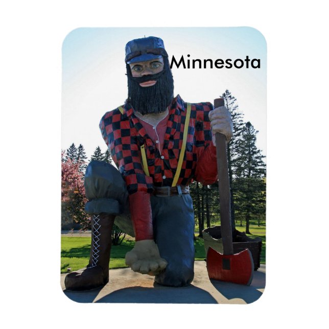 Paul Bunyan 3"x4" Photo Magnet (Vertical)