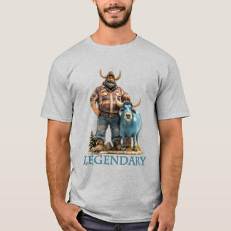 Paul Bunyan Babe the Blue Ox Legendary Lumberjack T-Shirt