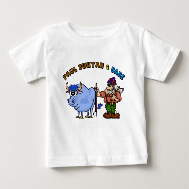 Paul Bunyan & Baby His Blue Ox Children's T-Shirt (Front)
