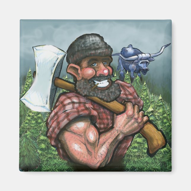 Paul Bunyan Magnet (Front)