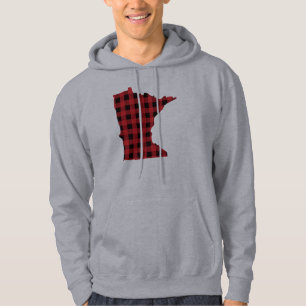 Paul Bunyan Plaid Minnesota Hooded Sweatshirt