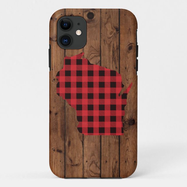 Paul Bunyan Plaid Wisconsin Phone Case (Back)