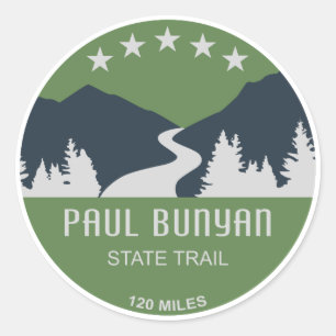 Paul Bunyan State Trail Classic Round Sticker