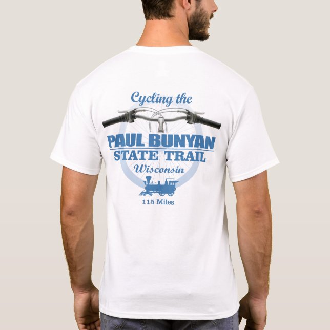 Paul Bunyan State Trail (H2) T-Shirt (Back)