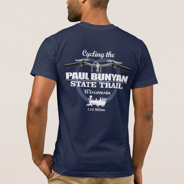 Paul Bunyan State Trail (H2) T-Shirt (Back)