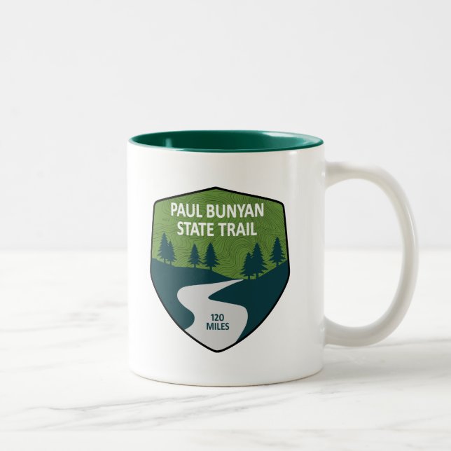 Paul Bunyan State Trail Two-Tone Coffee Mug (Right)