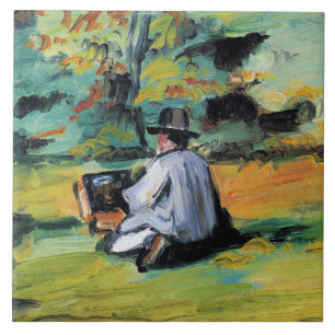 Paul Cezanne - A Painter at Work,  Ceramic Tile