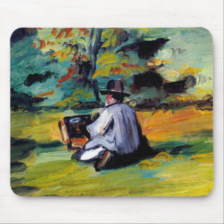 Paul Cezanne A Painter at Work impressionist art Mouse Pad